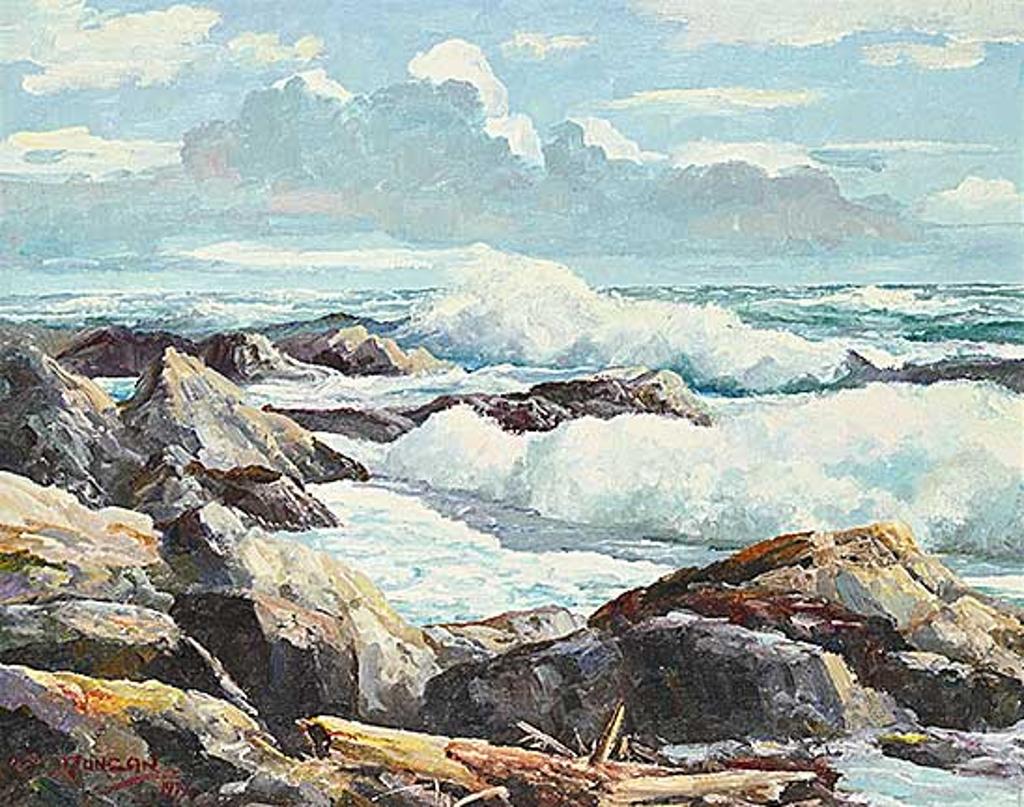 Duncan Mackinnon Crockford (1922-1991) - Pounding Surf - Cape Beal Vancouver Island B.C.