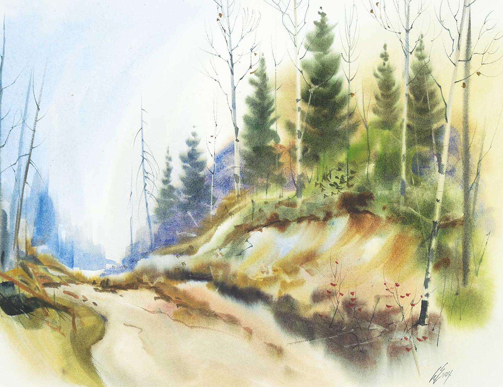 George Arthur [Art] Evoy - Untitled - Birch Trees