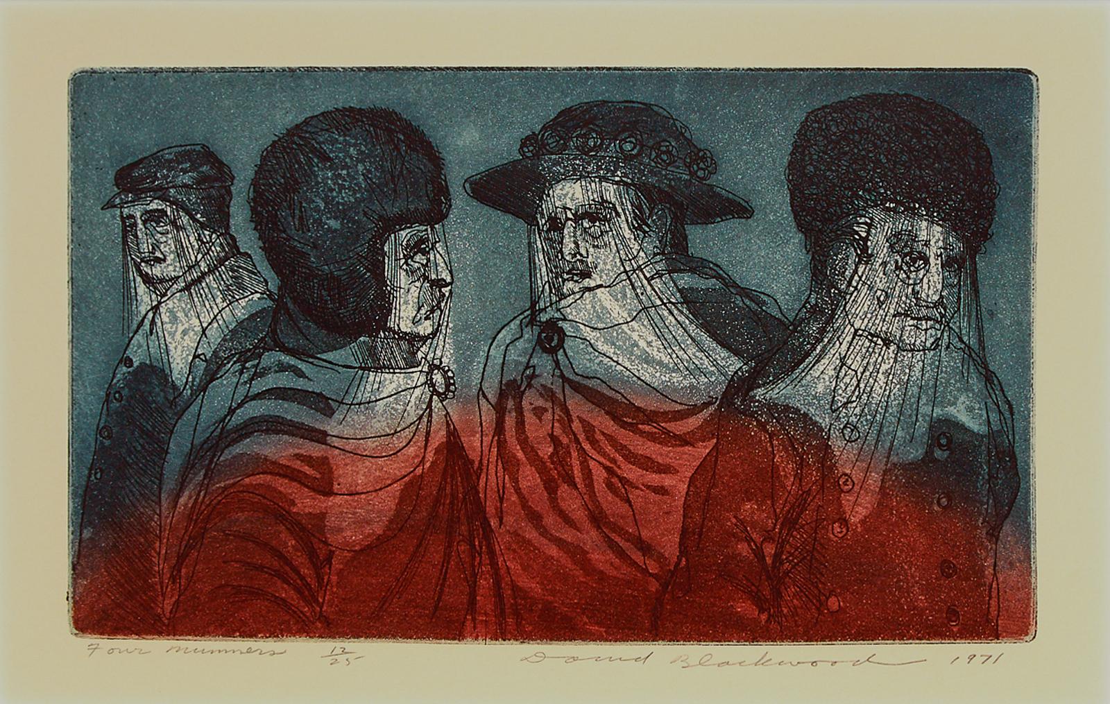 David Lloyd Blackwood (1941-2022) - Four Mummers, 1971