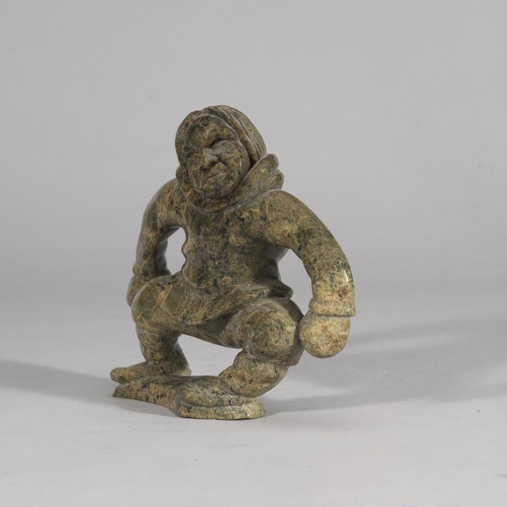 Kiawak (Kiugak) Ashoona (1933-2014) - Squatting Hunter