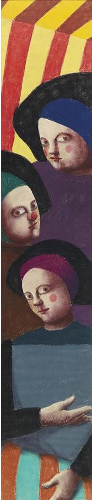 Louise Scott (1936-2007) - Untitled - Three Figures