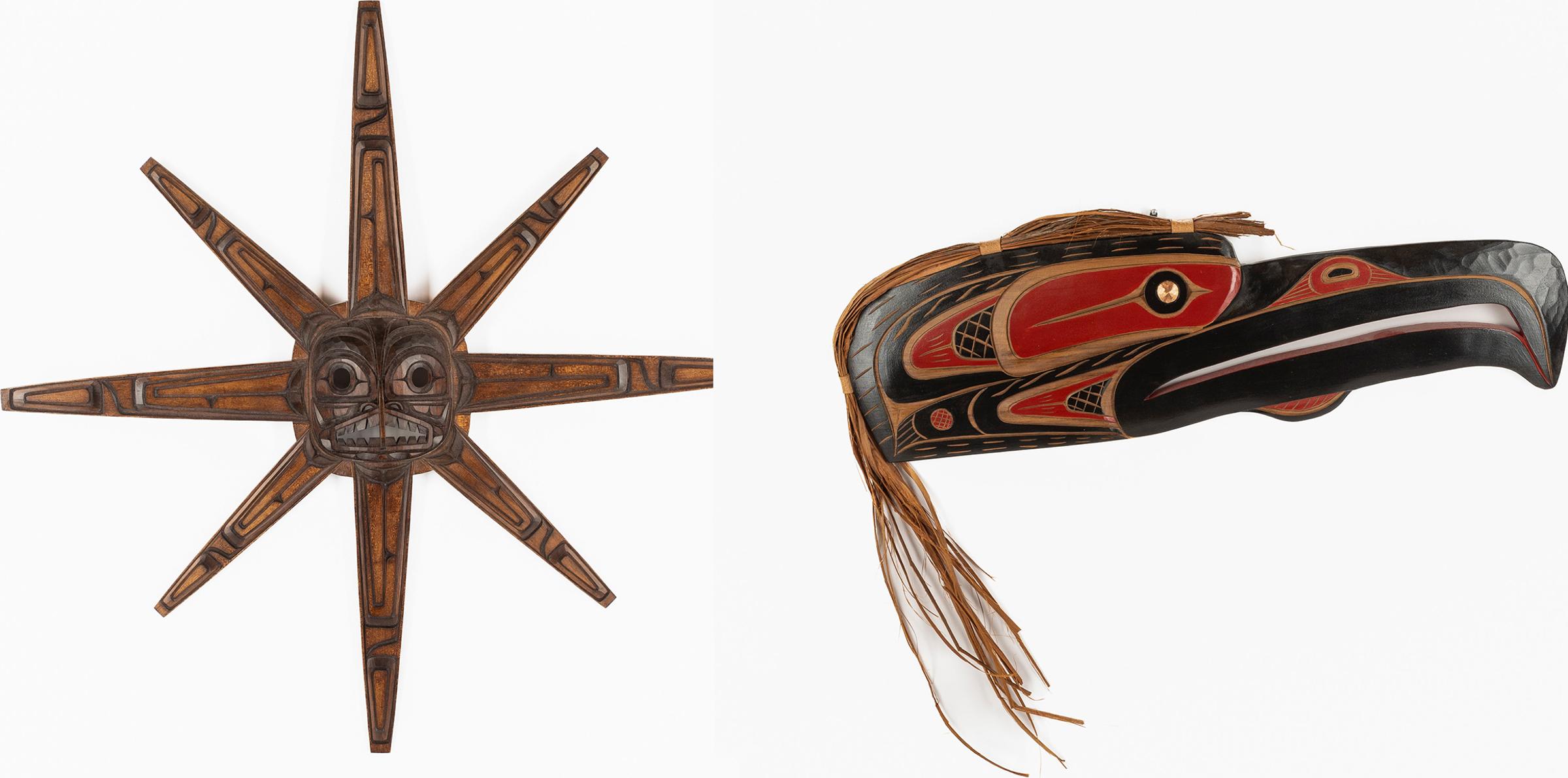 Delmar Joseph (1956) - Sun Mask And Raven Panel, 2007