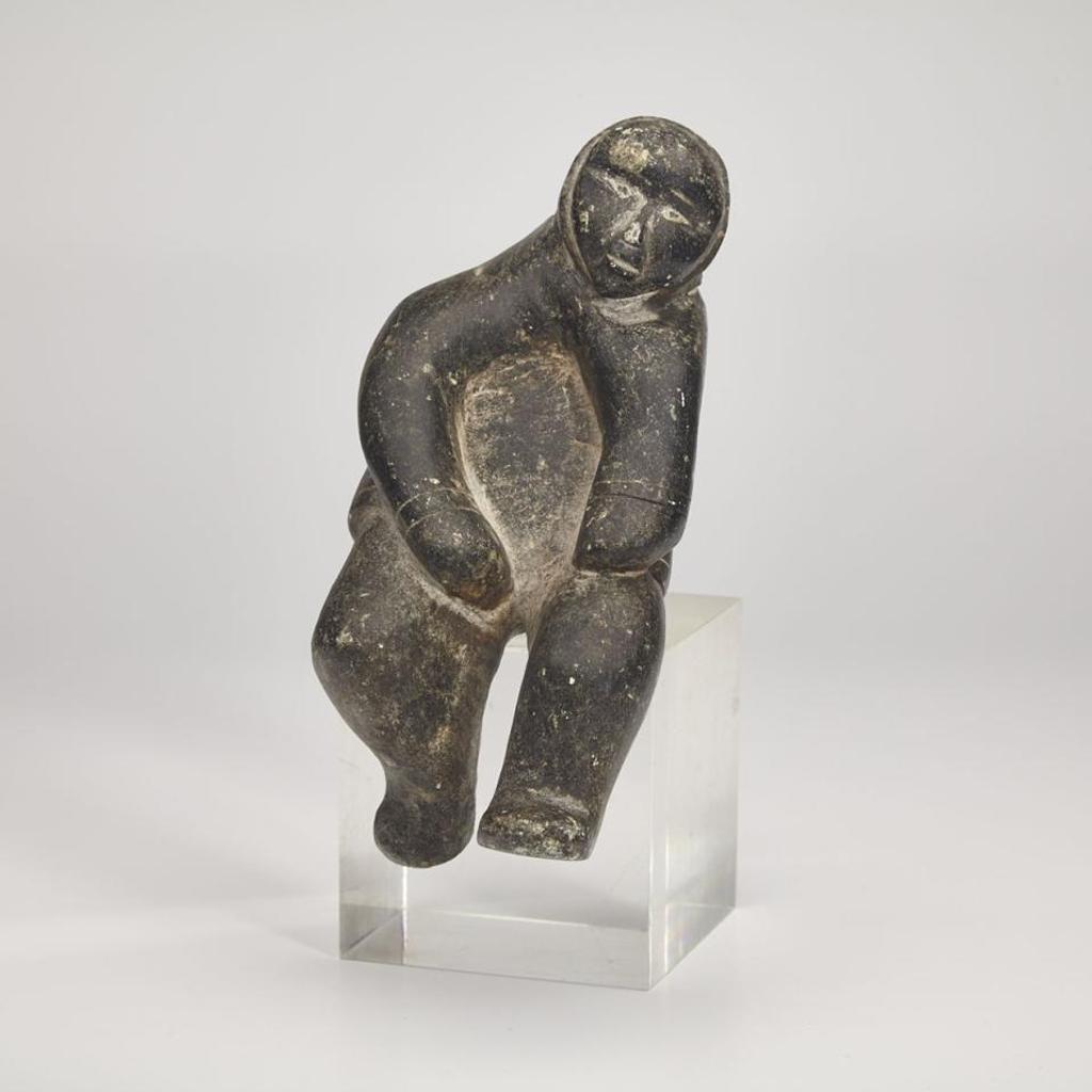Noah Killupa Qinuajua (1919-1963) - Hunter Seated On Ledge