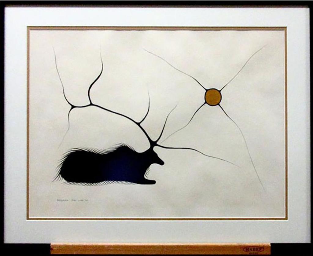 Benjamin Chee Chee (1944-1977) - Caribou At Rest