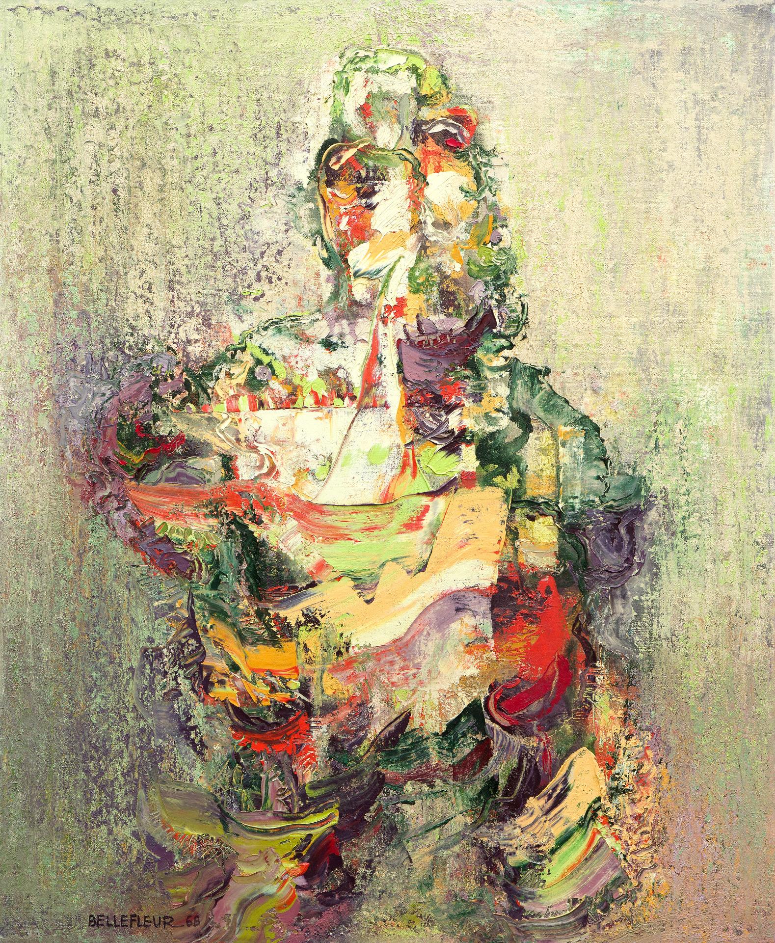 Léon Bellefleur (1910-2007) - Portrait d'ancêtre, 1968
