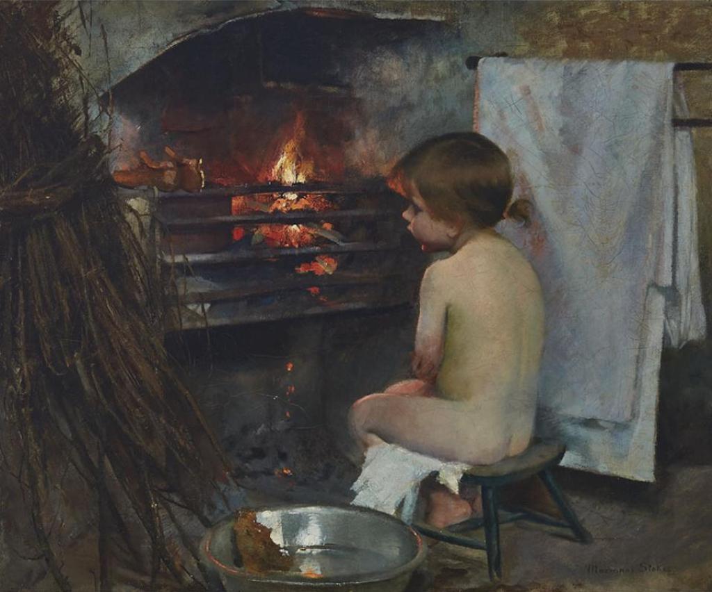 Marianne (Preindlsberger) Stokes (1855-1927) - After The Bath
