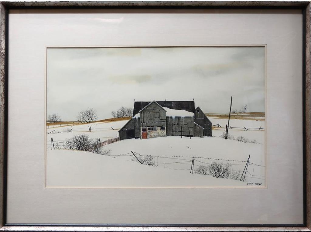 John Kasyn (1926-2008) - Barn Near Buckhorn Lake