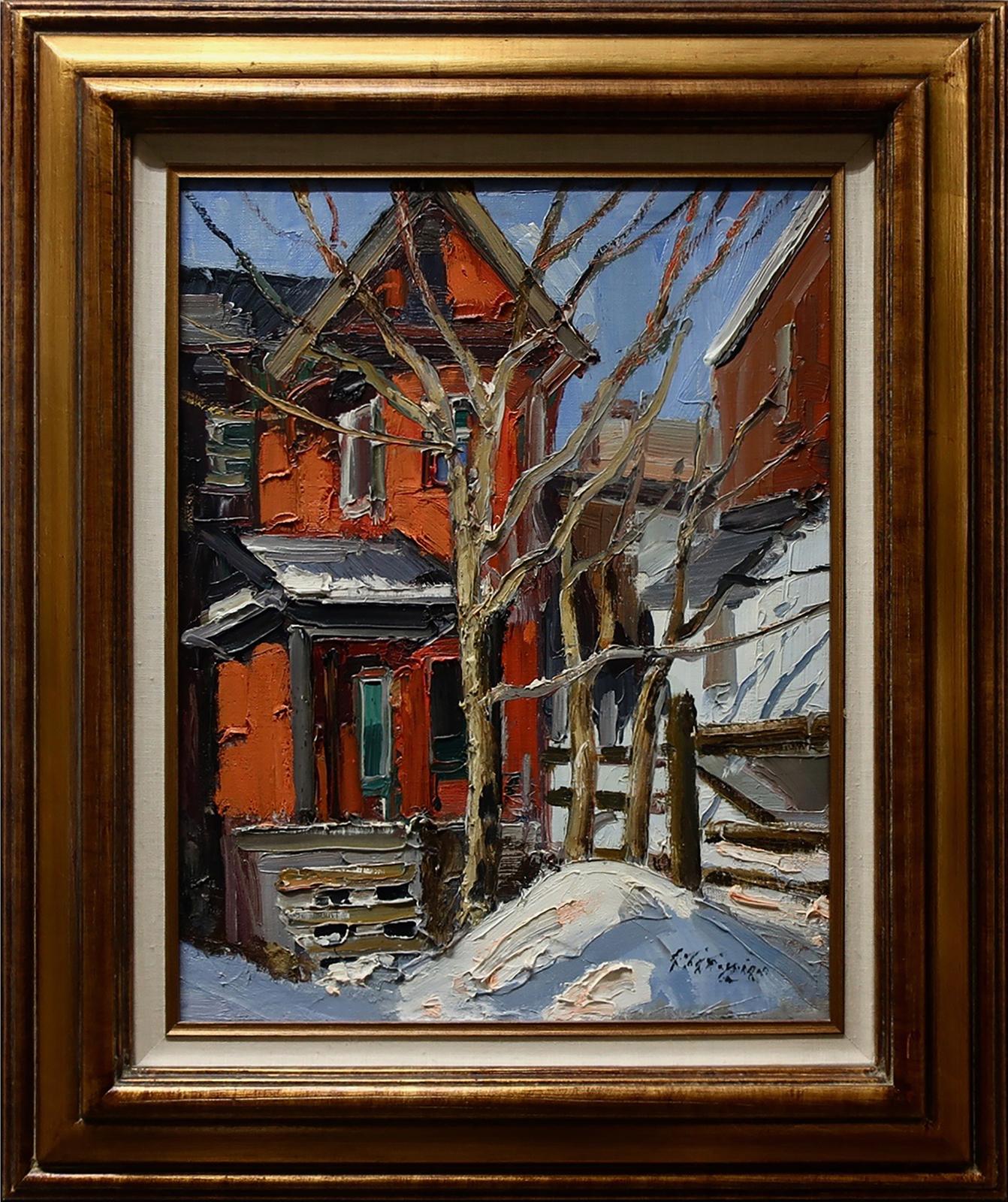 Armand Tatossian (1948-2012) - House With A Tree Near Trampy And Avenue Rd.