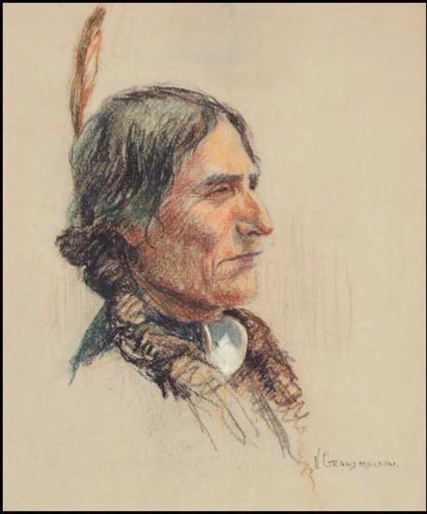 Nicholas (Nickola) de Grandmaison (1892-1978) - Indian of Cree Band from North of Canada