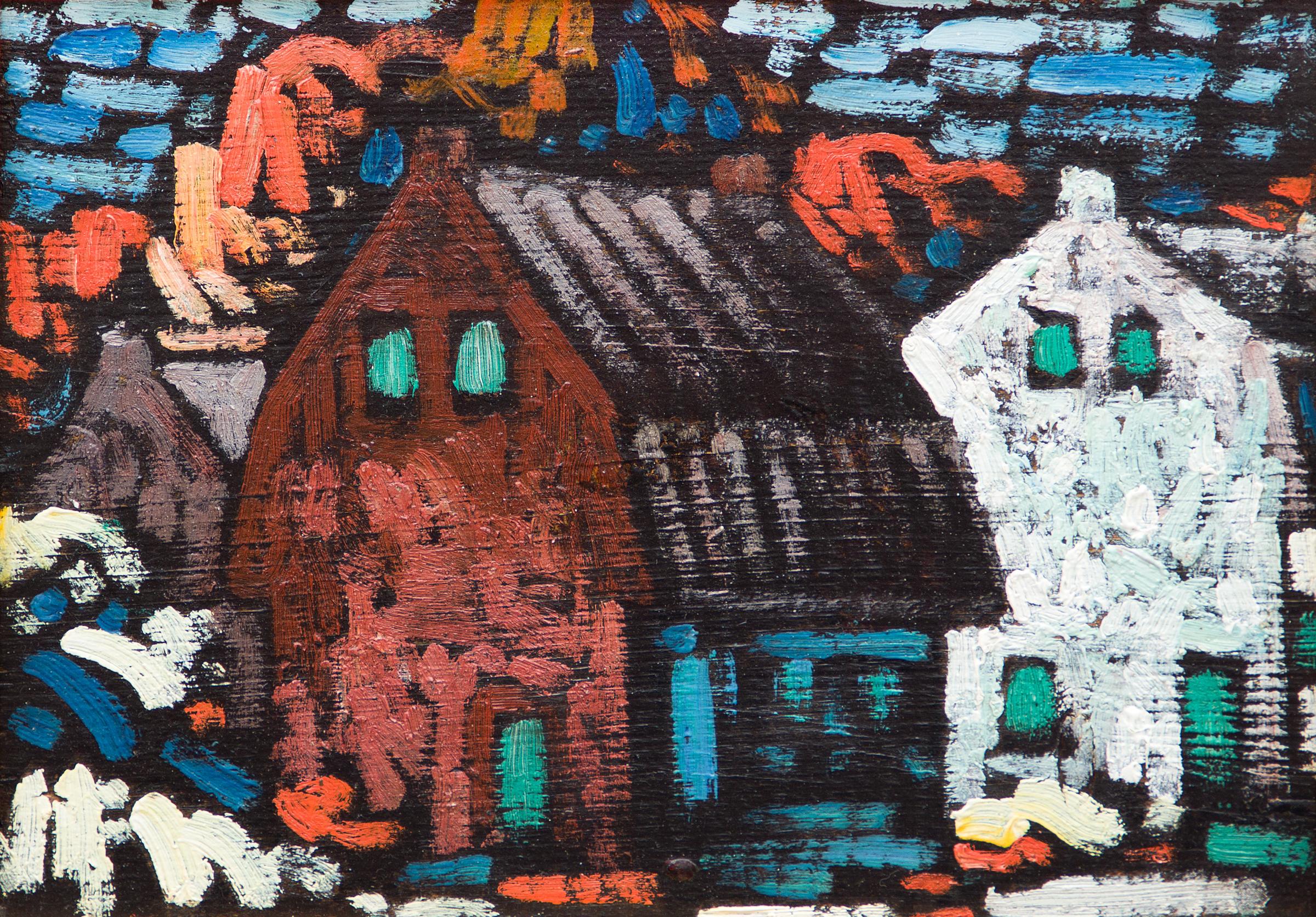 Marc-Aurèle Fortin (1888-1970) - Vieilles maisons, c. 1935