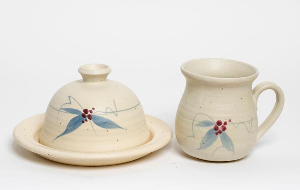 Dan Taylor (1935-2004) - Dish with Cover and Mug