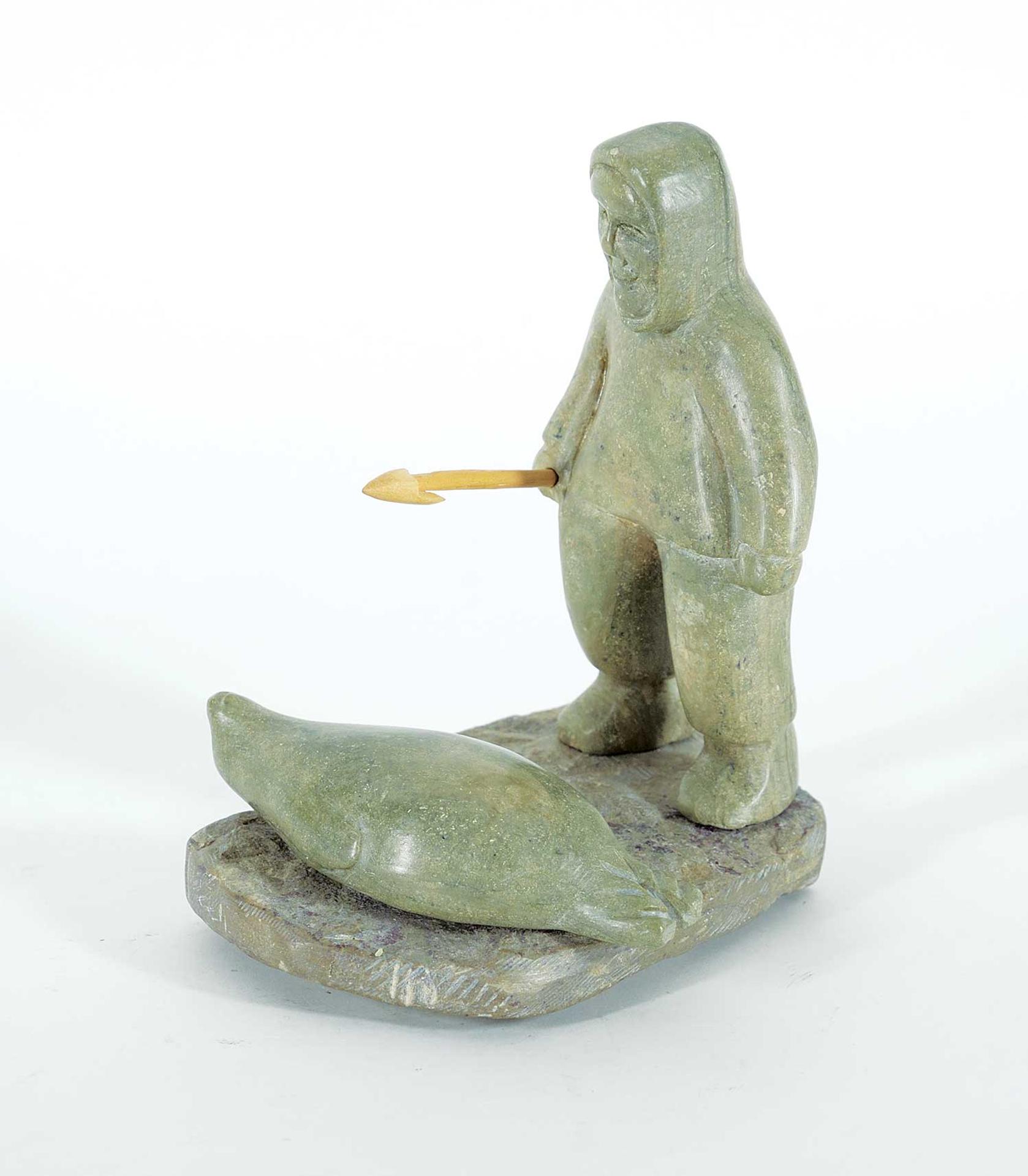 Sarah Kimagyogina Novoligak (1920) - Untitled - Happy Hunter with Seal