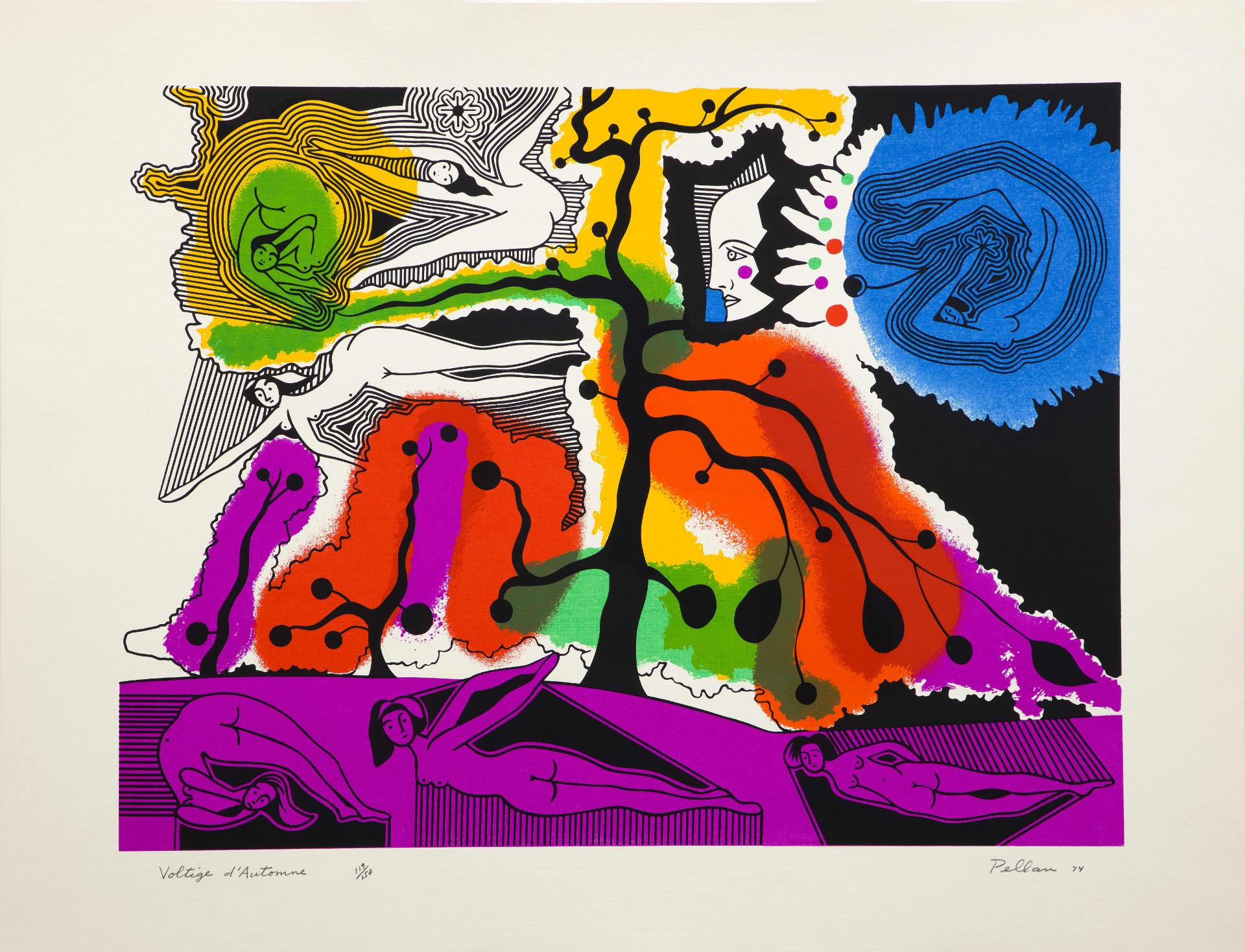 Alfred Pellan (1906-1988) - Voltige d'automne, 1974