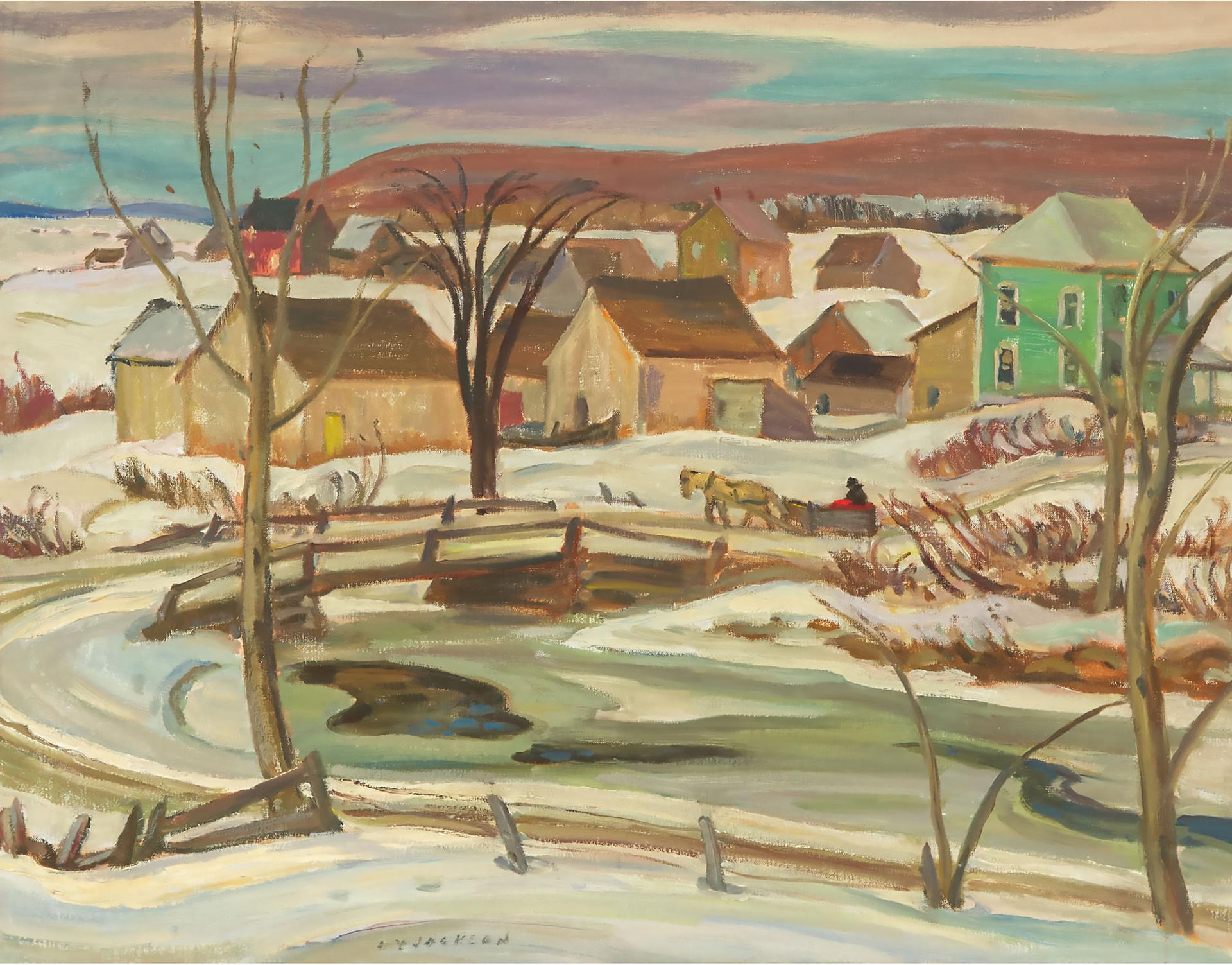 Alexander Young (A. Y.) Jackson (1882-1974) - Ste. Cecile De Masham, Ca. 1945