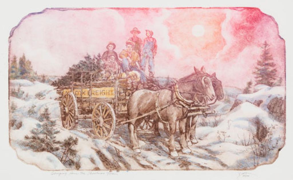 Roy Purcell (1936) - Bringing Home the Christmas Tree (03284/244)
