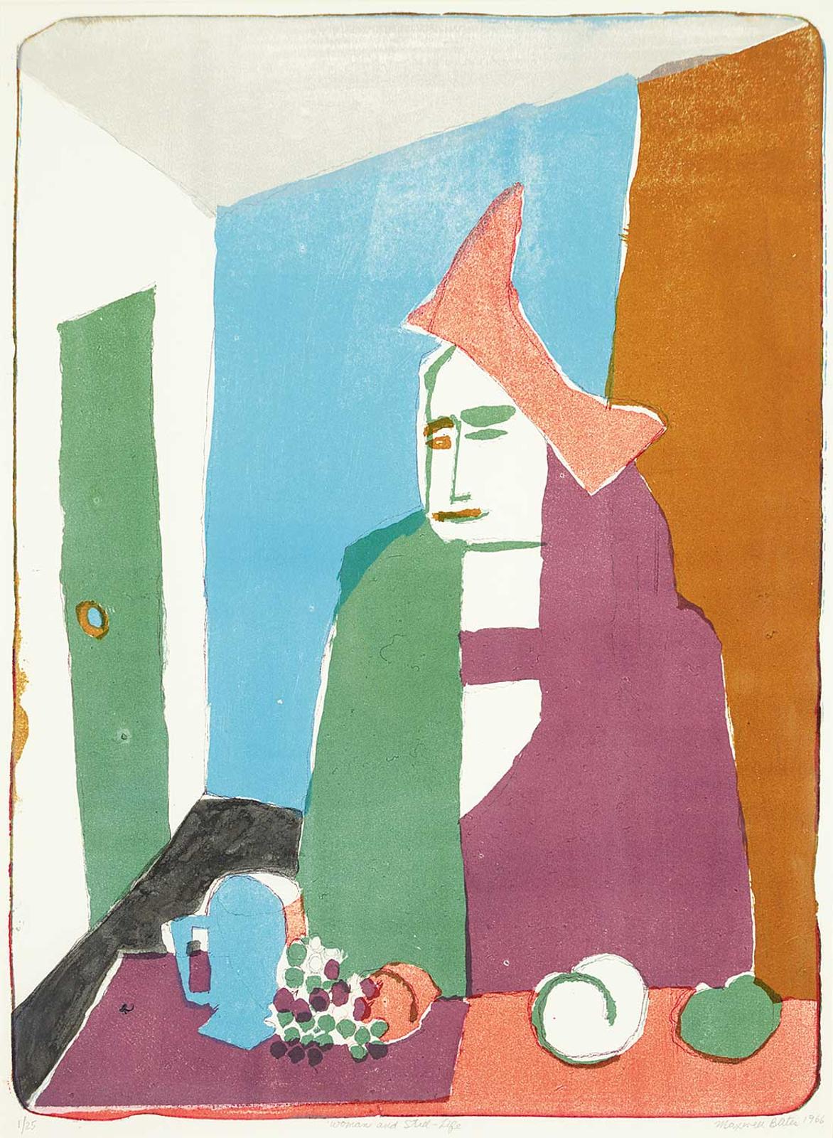 Maxwell Bennett Bates (1906-1980) - Woman and Still Life  #1/25