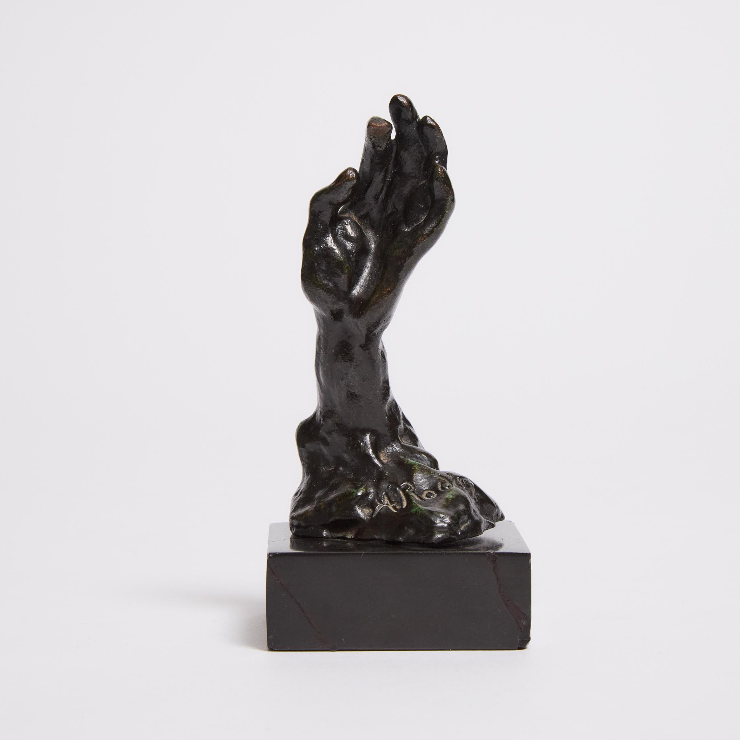 Auguste Rodin (1840-1917) - Étude De Main Gauche, Hand No. 38, Conceived Ca. 1885-1900; This Bronze Version Cast Ca. 1965