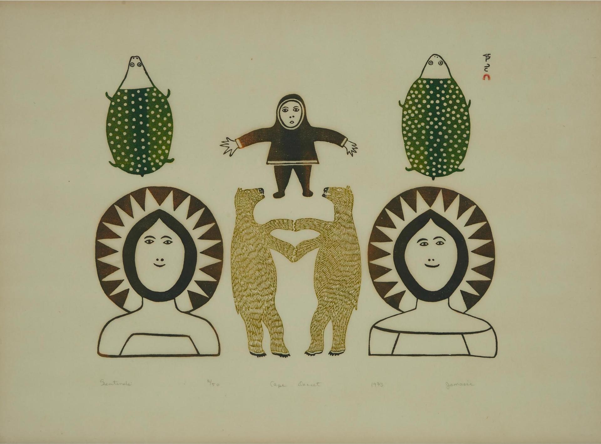 Jamasie Teevee (1910-1985) - Sentinels
