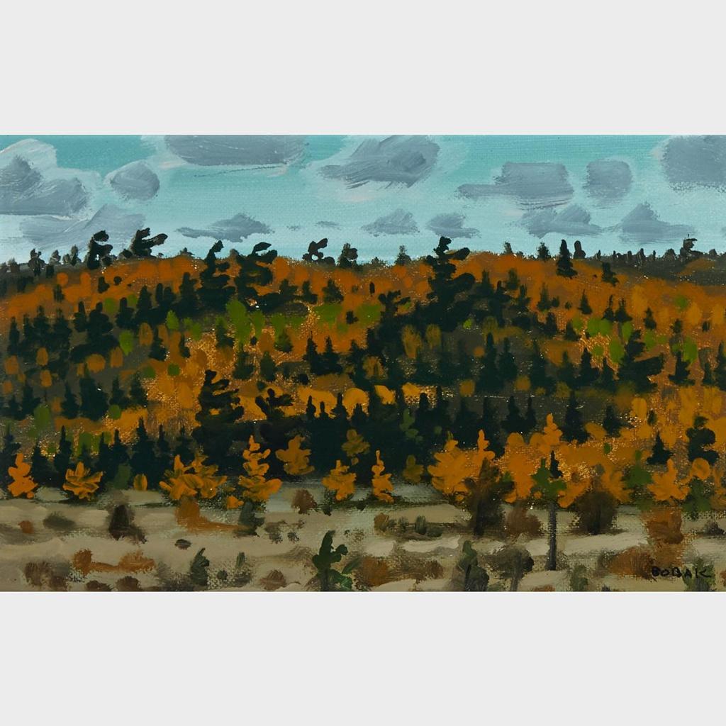 Bruno Joseph Bobak (1923-2012) - Tamaracks And Spruce