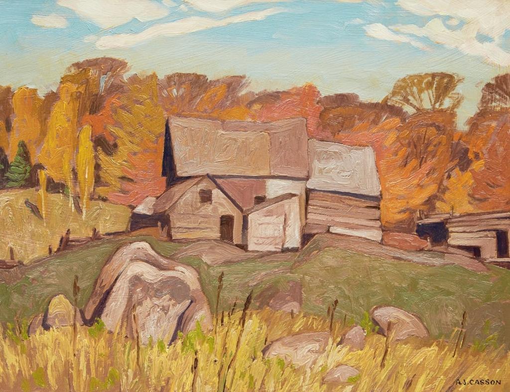 Alfred Joseph (A.J.) Casson (1898-1992) - Farm Near Baptiste