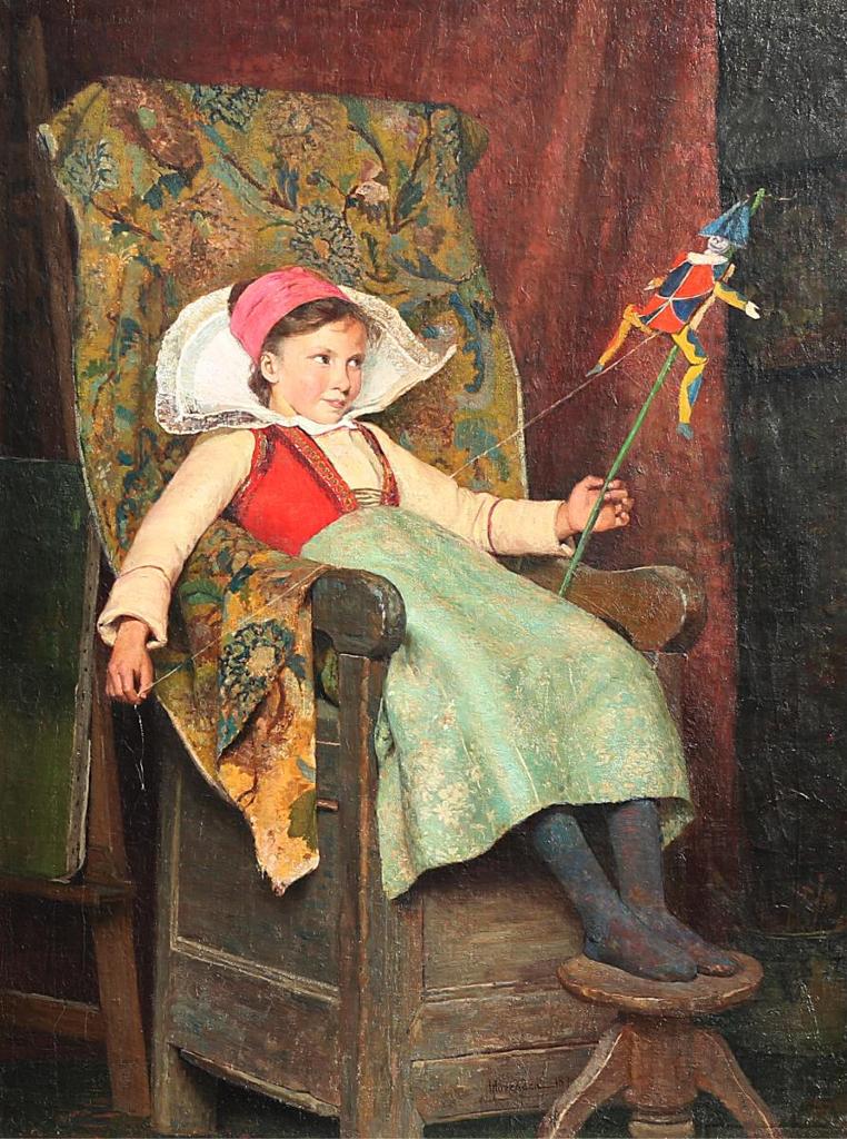 Thomas Hovenden (1840-1895) - The Artists Model In The Studio; 1878