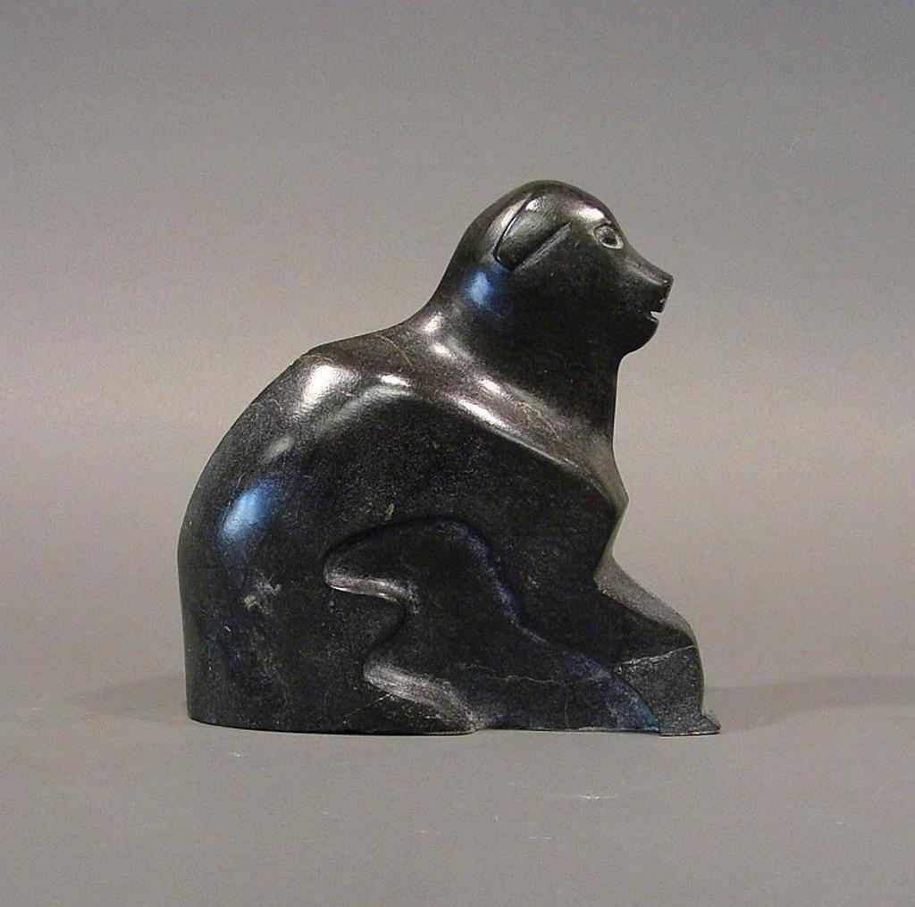 Samuel Nahaulaituq (1923-1999) - Bay a black soapstone