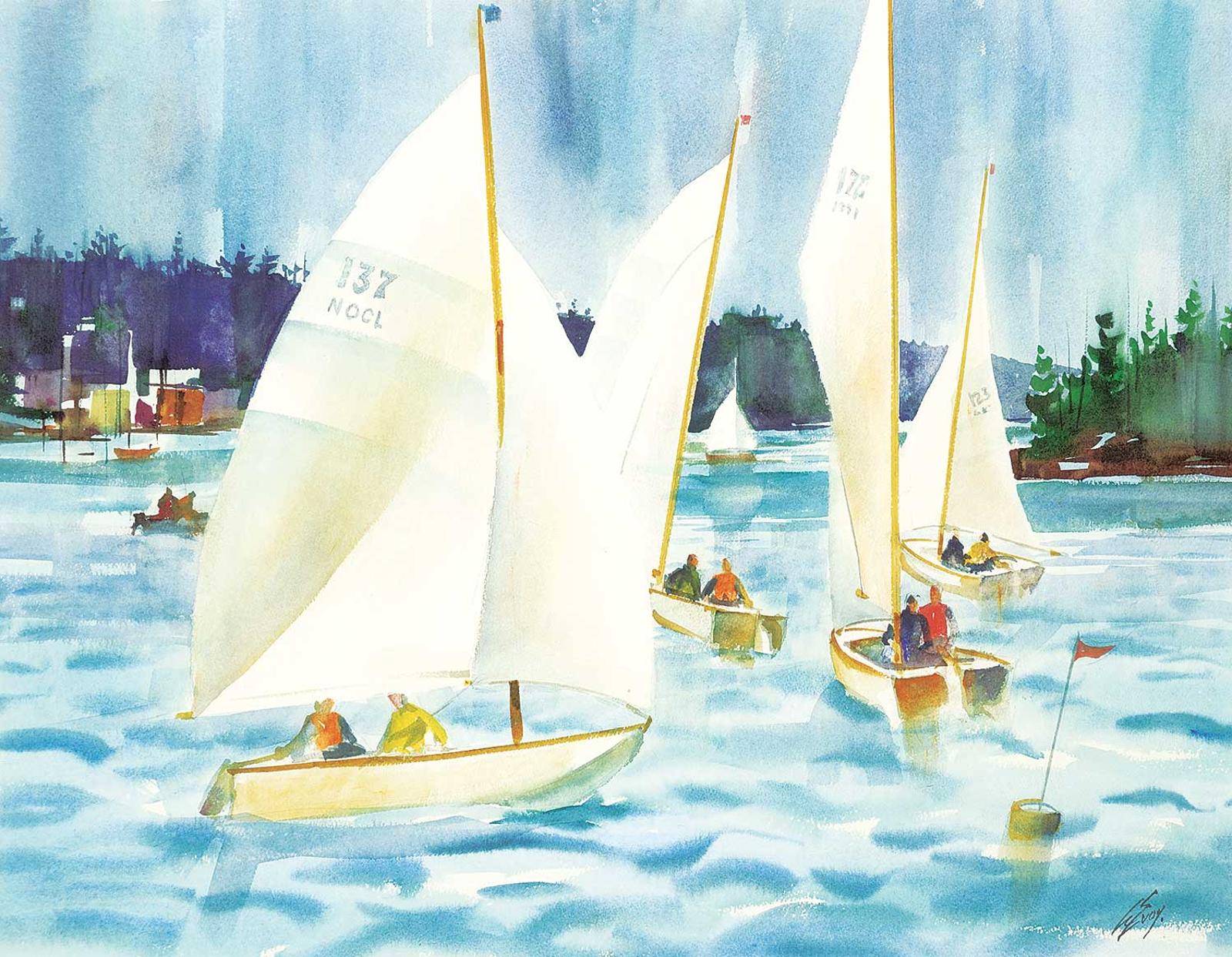 George Arthur [Art] Evoy - Untitled - Regatta, Emma Lake