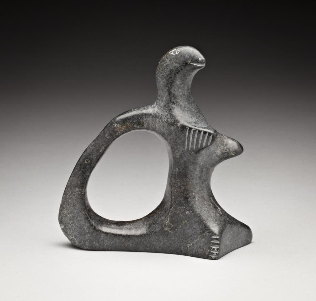 George Arlook Arluk (1949) - /Rankin Inlet/Baker Lake, Bird and Human Face, 1985