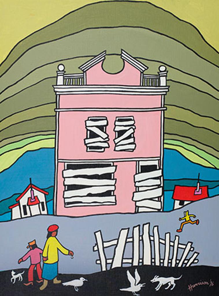 Ted Harrison (1926-2015) - Children and Seagulls
