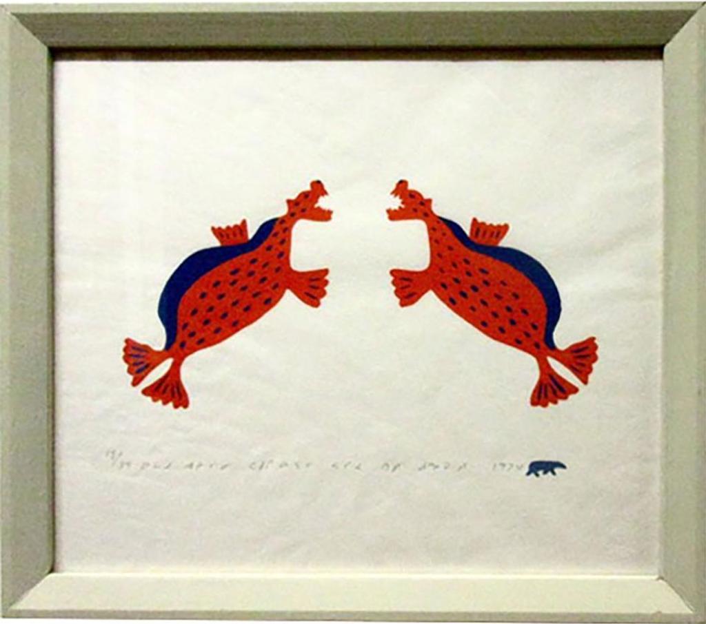 Tivi Paningina (1917-1991) - Two Seals Fighting