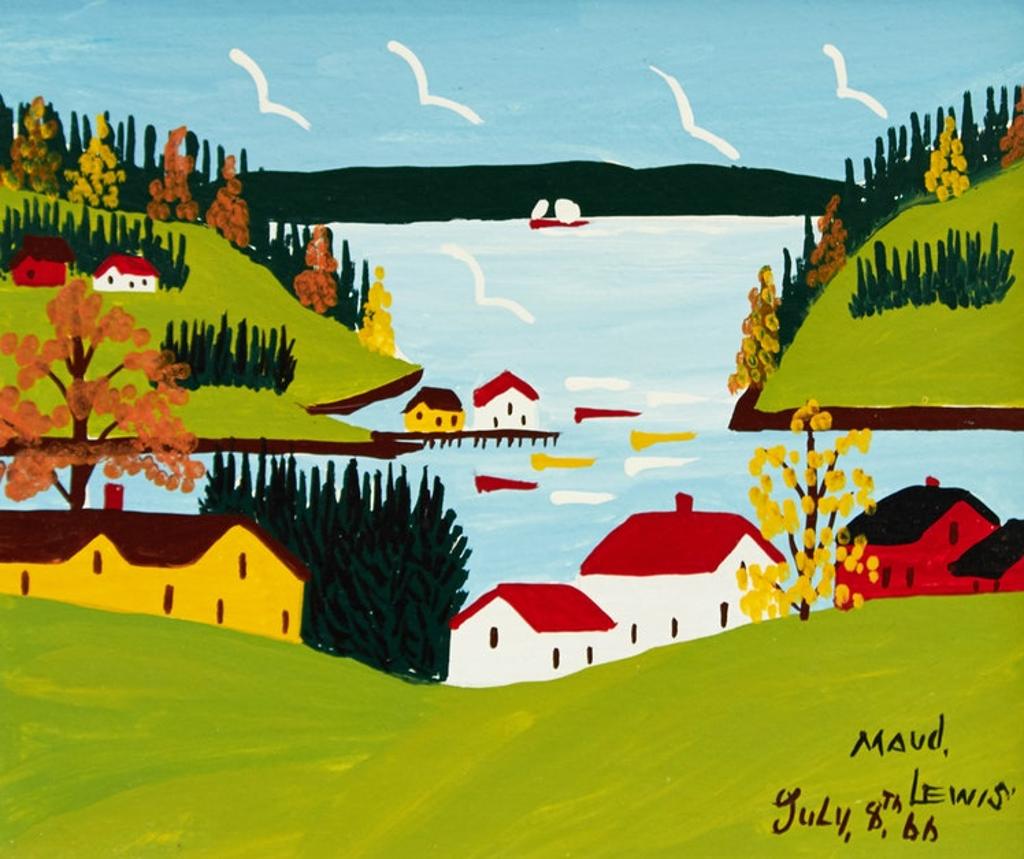 Maud Kathleen Lewis (1903-1970) - Late Summer in Sandy Cove