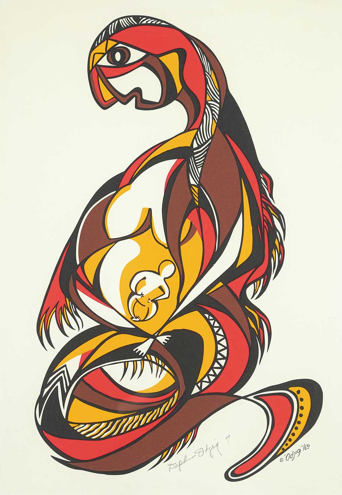 Daphne Odjig (1919-2016) - Untitled - Earth Mother