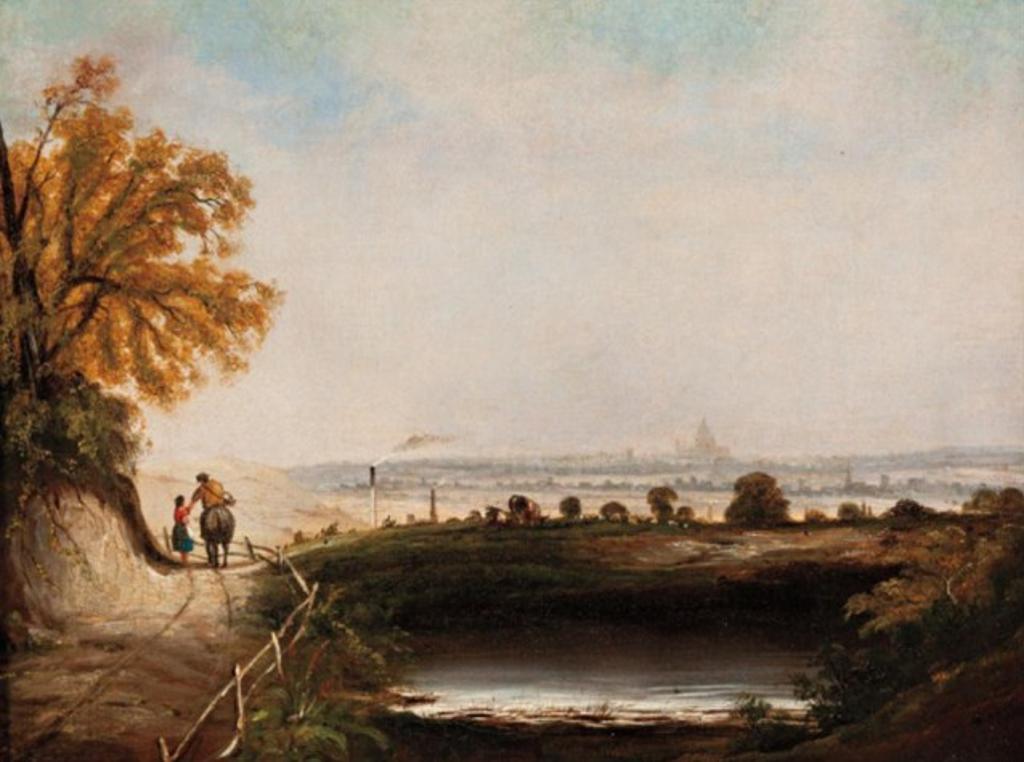Copley Fielding (1787-1955) - St. Pauls from Highgate