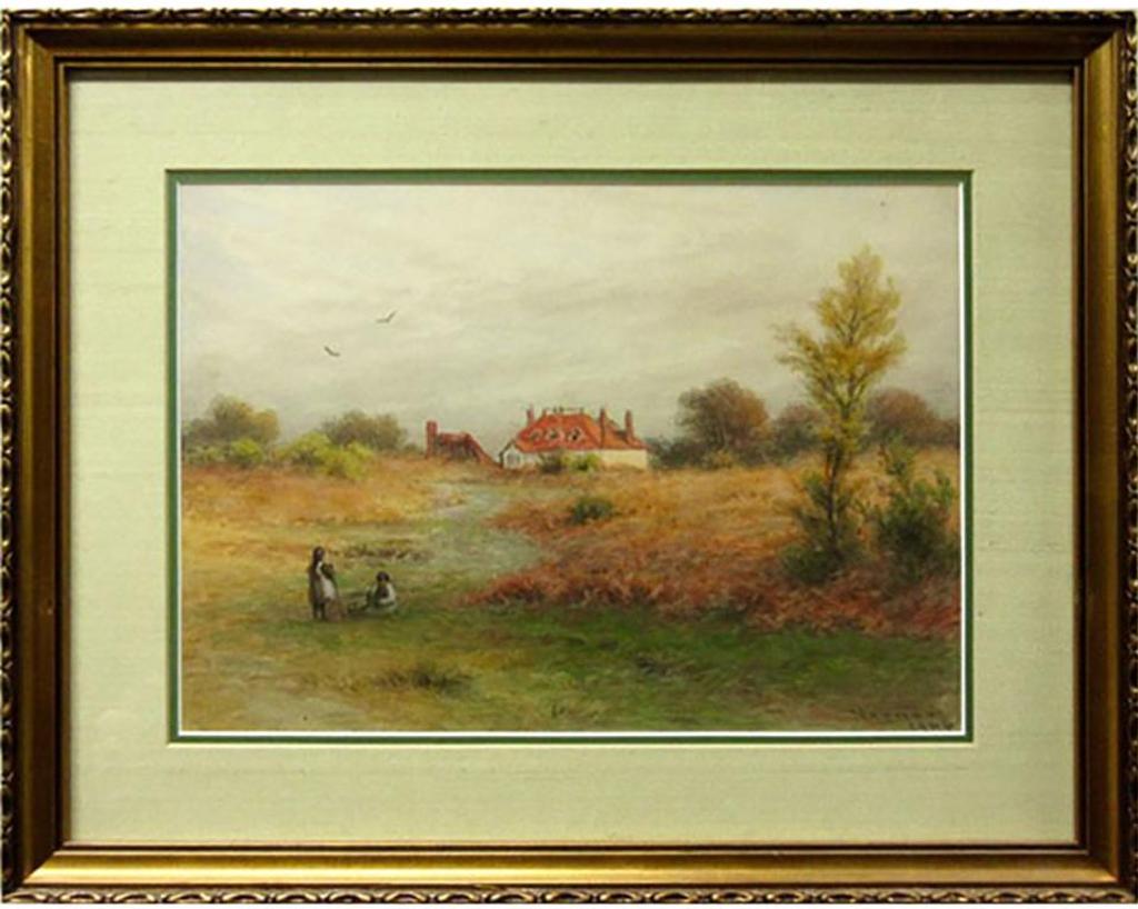 Frederick Arthur Verner (1836-1928) - Country Estate With Children Playing