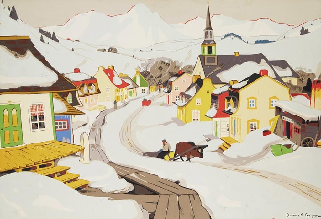 Clarence Alphonse Gagnon (1881-1942) - Village in Winter