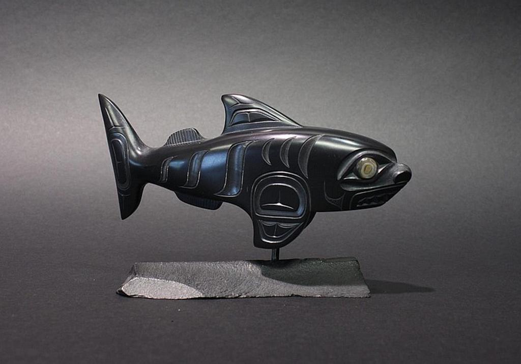 Glen Pollard (1957) - an argillite carving of a Haida shark