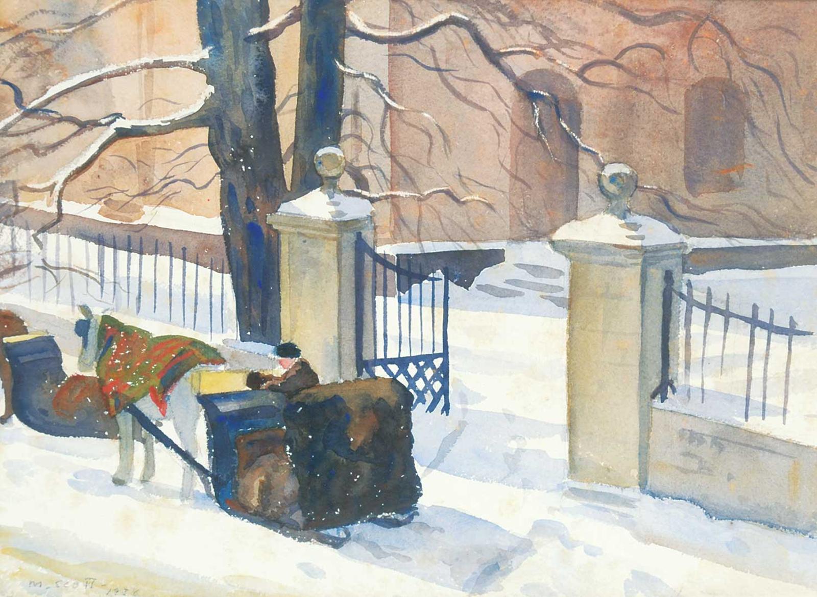 Marian Mildred Dale Scott (1906-1993) - Untitled - Sleigh Ride