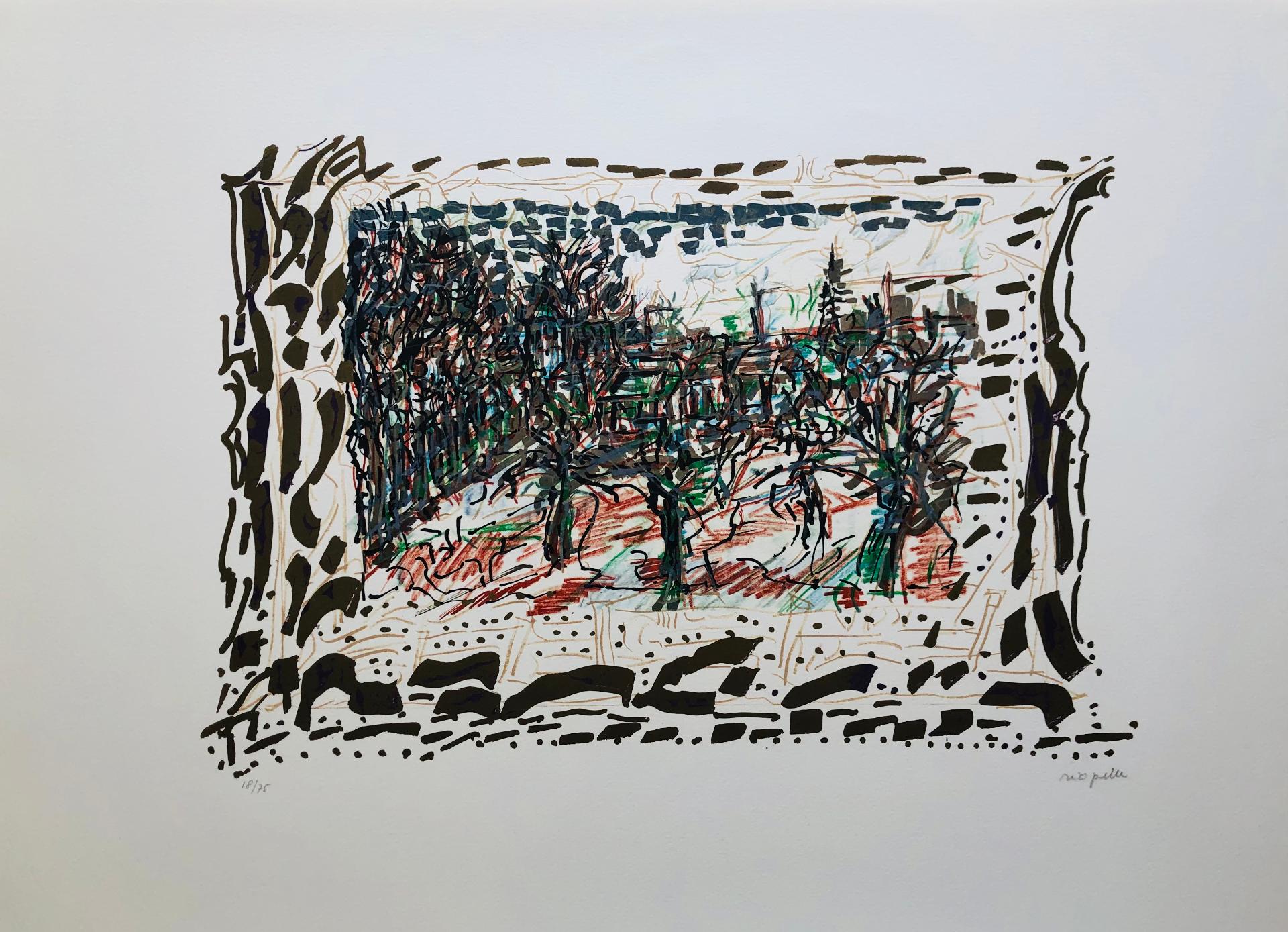Jean-Paul Riopelle (1923-2002) - Les Saisons de Saint-Cyr-en-Arthies nº 6 (Les Ravenelles), 1985
