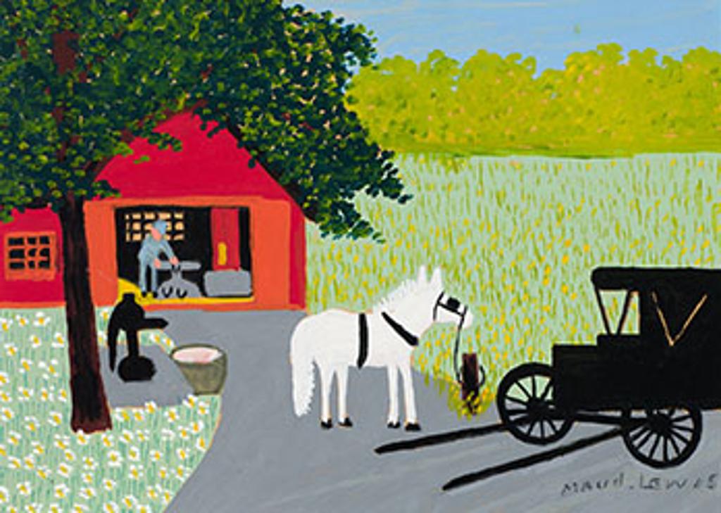 Maud Kathleen Lewis (1903-1970) - Blacksmith Shop