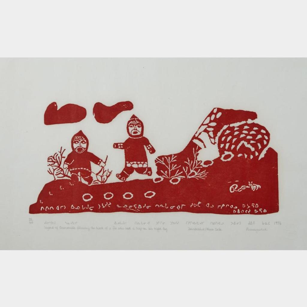Davidialuk Alasua Amittu (1910-1976) - Winter Hunting In The Old Days; Legend Of Enuraraulik Following The Track Of A Fox Who Had A Trap On His Right Leg