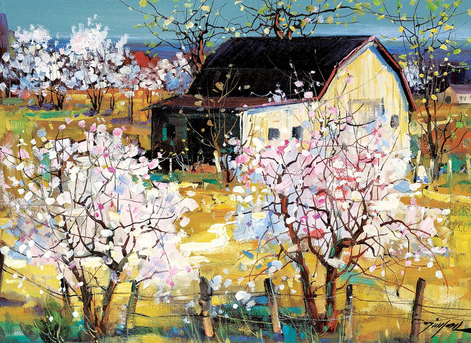 Tinyan Tin Yan Chan (1942) - Untitled - Blossom Time