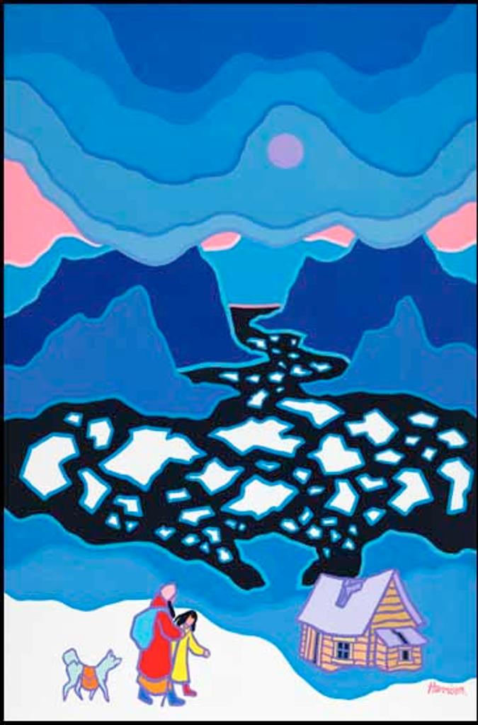 Ted Harrison (1926-2015) - Break-Up Walk