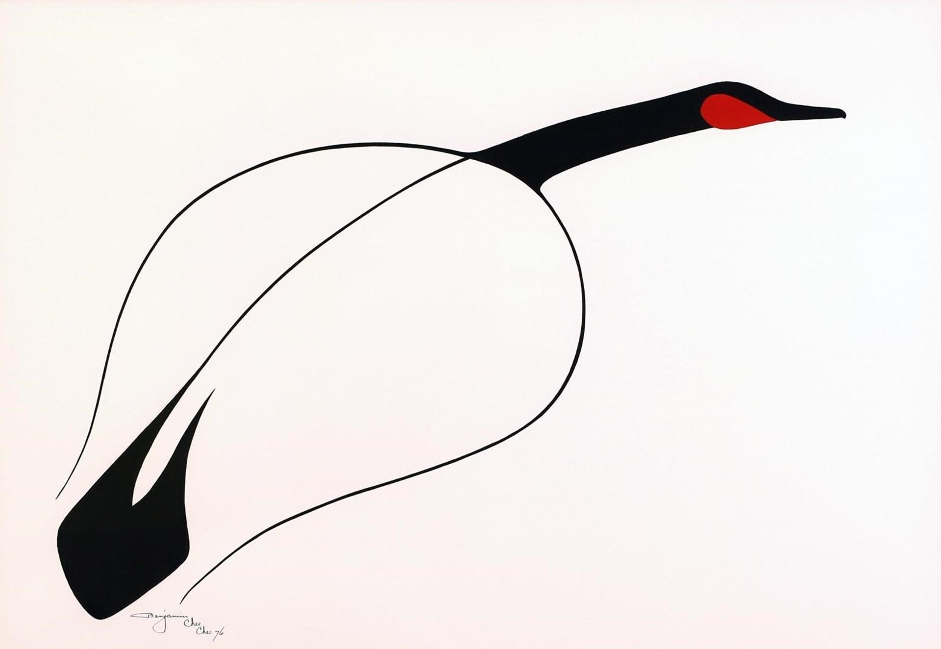 Benjamin Chee Chee (1944-1977) - GOOSE; 1976