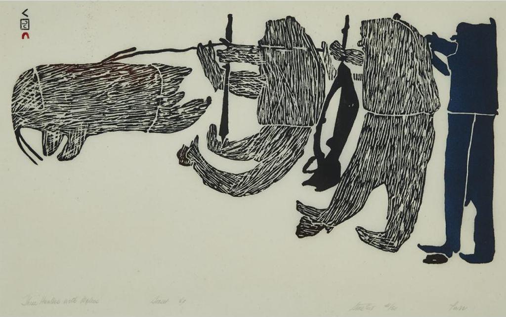 Parr (1893-1969) - Three Hunters With Walrus
