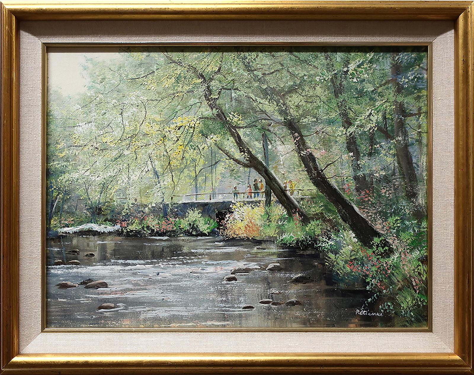P. Etienne [leo Breslau] (1909-2005) - Untitled (Children On Bridge)