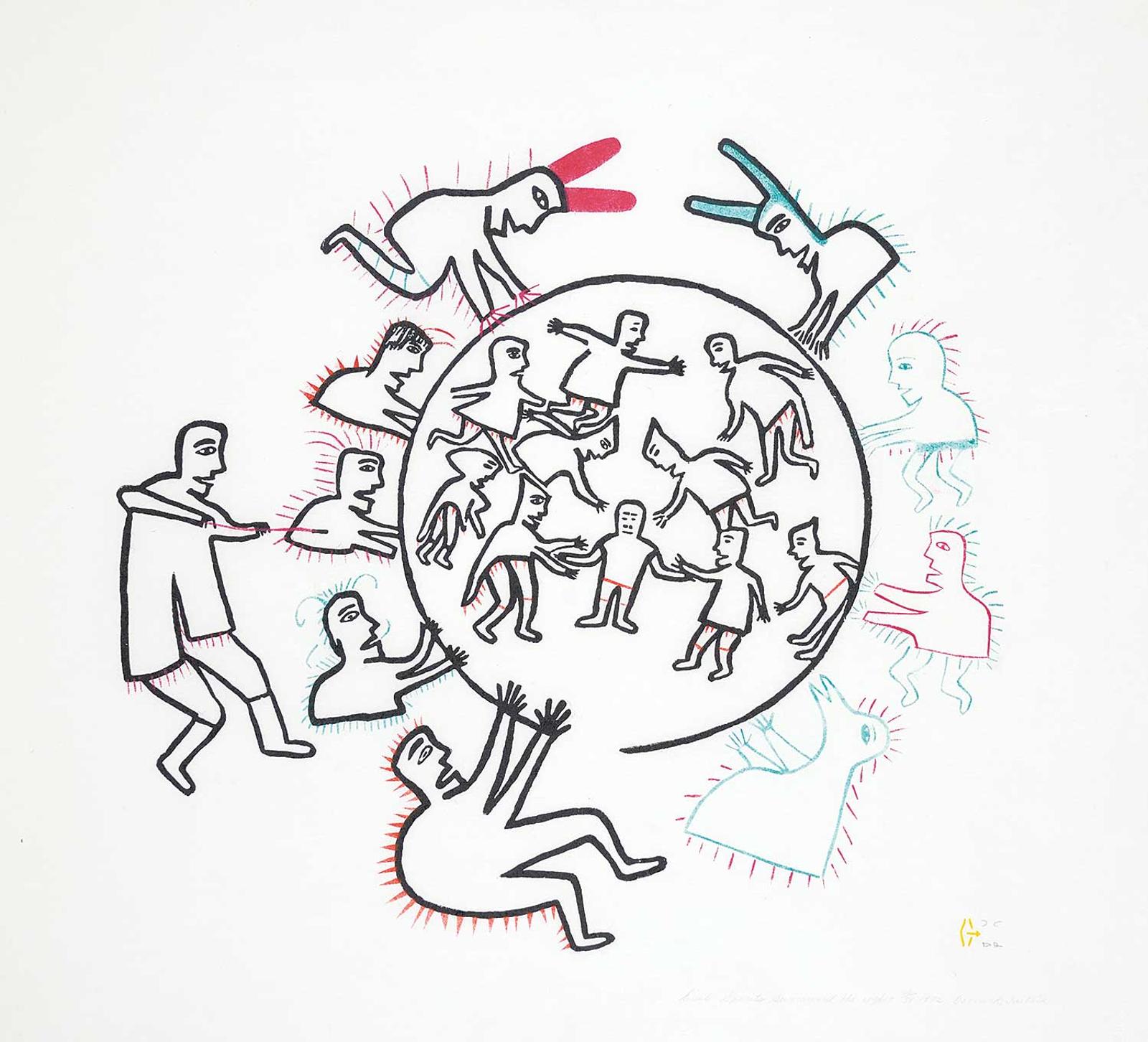 Oonark Tullik Inuit - Evil Spirits Around the Igloo #12/39