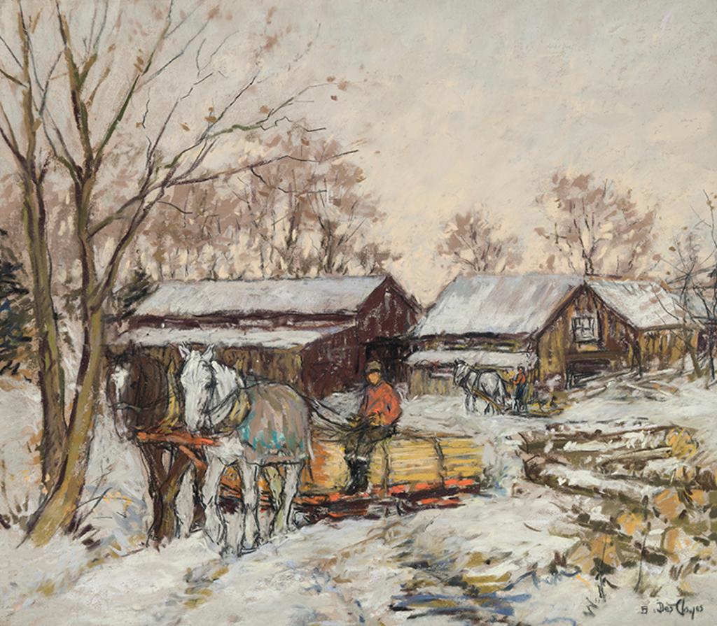 Berthe Des Clayes (1877-1968) - At the Sawmill