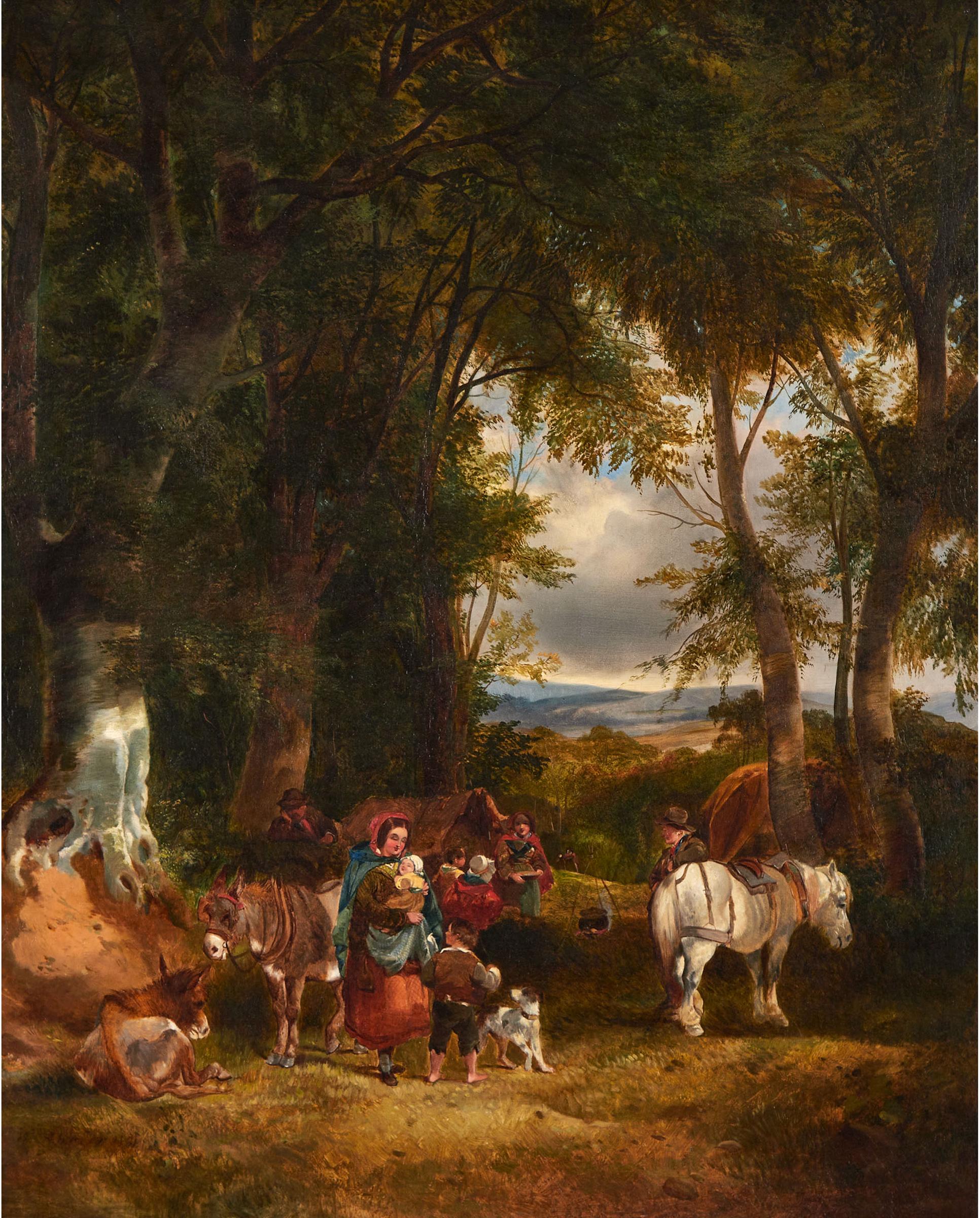 William Shayer the Elder (1787-1879) - The Gypsy Encampment, 1851
