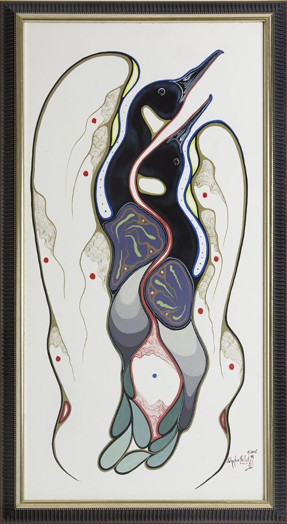 John Lonechild (1962-2020) - Untitled - Two Loons
