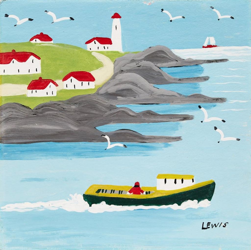 Maud Kathleen Lewis (1903-1970) - Boat Going to Sea